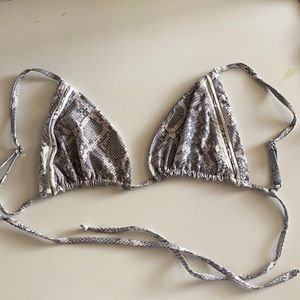Frankies bikinis snakeskin top